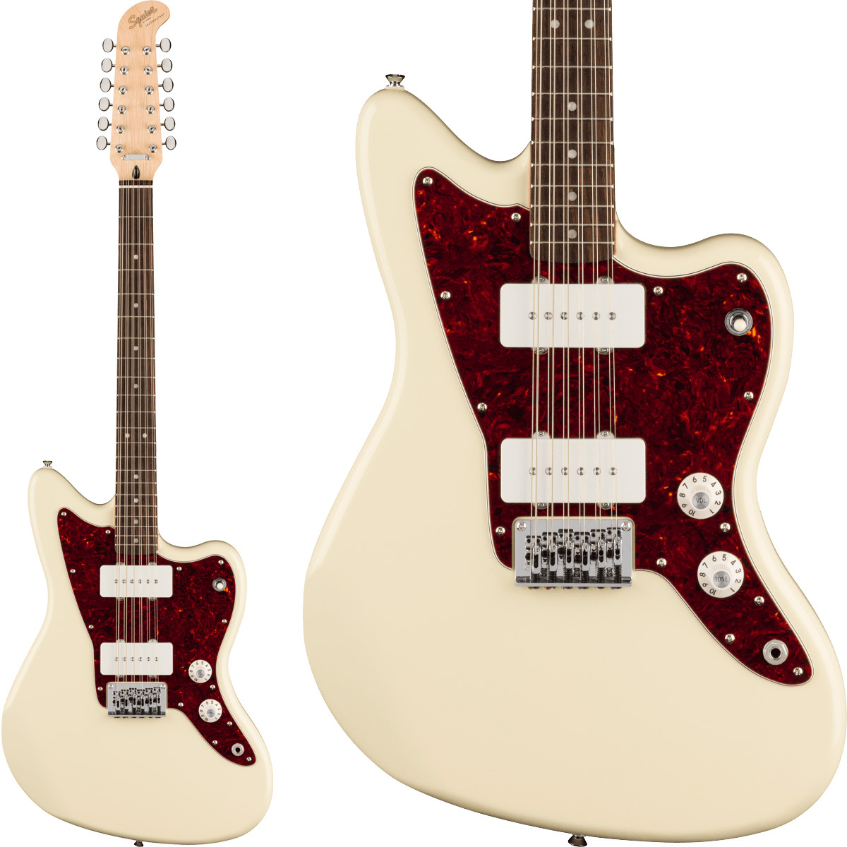 Squier by Fender Paranormal Jazzmaster XII Olympic White 12弦 