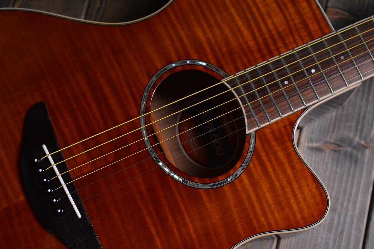 YAMAHA APX600FM AM エレアコ フレイムメイプル アバロン貝インレイ