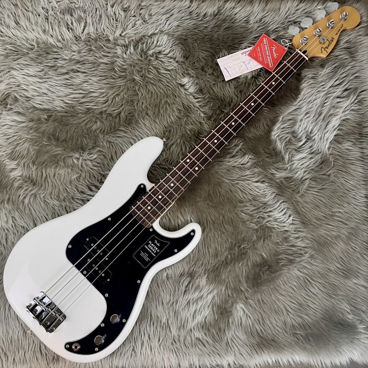 ベース Fender PlayerII PrecisionBass PolarWhite Fender Player II Precision Bass Rosewood Fingerboard Polar White