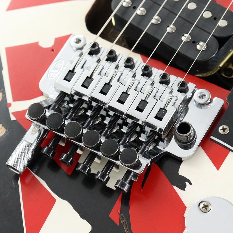 EVH Striped Series Frankenstein Frankie (Red with Black Stripes