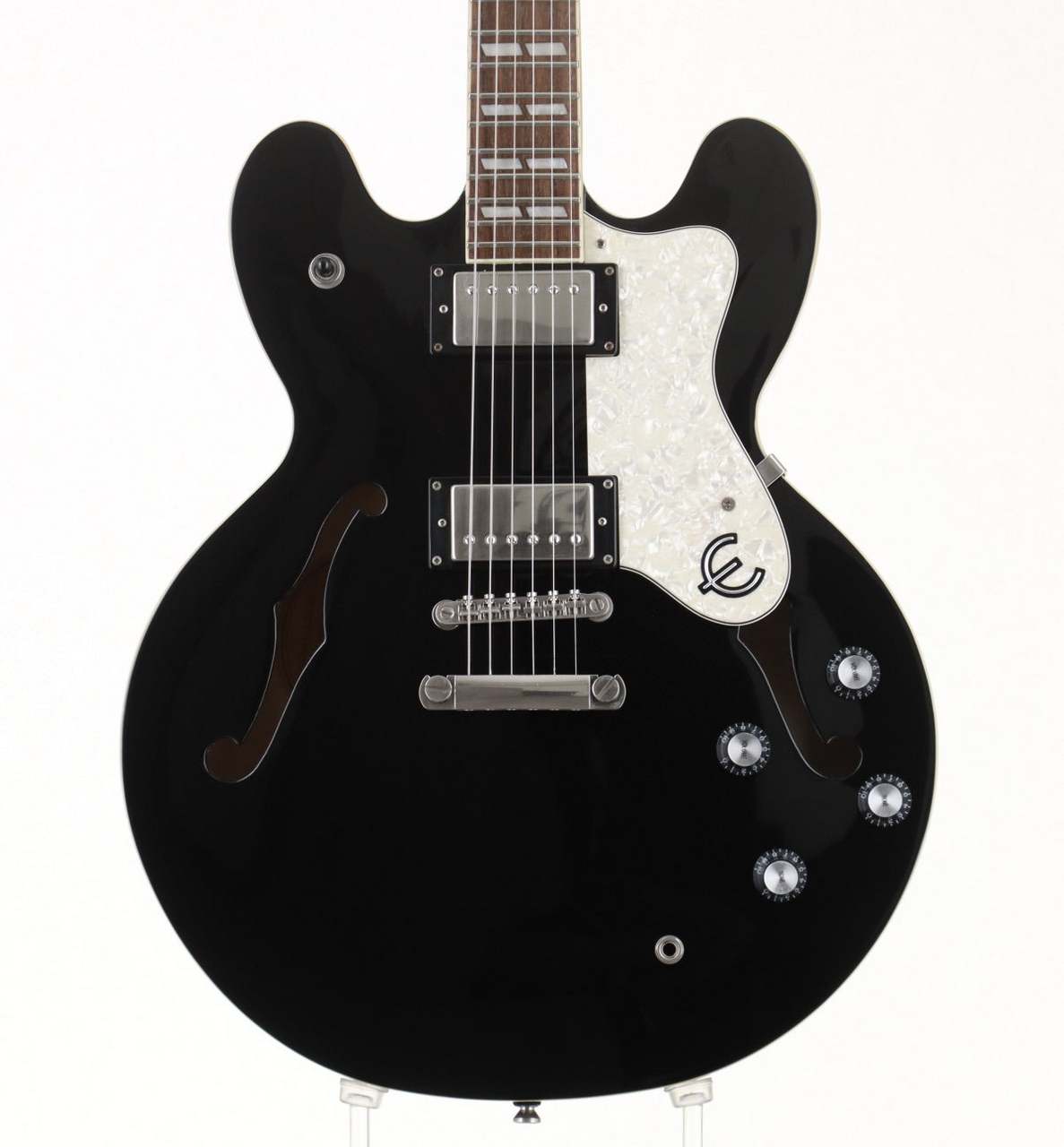Epiphone Riviera-Ⅱ/美品専用ギグケース付 Epiphone Riviera II Ebony 2011年製【3.68kg】【S/N:11051500247