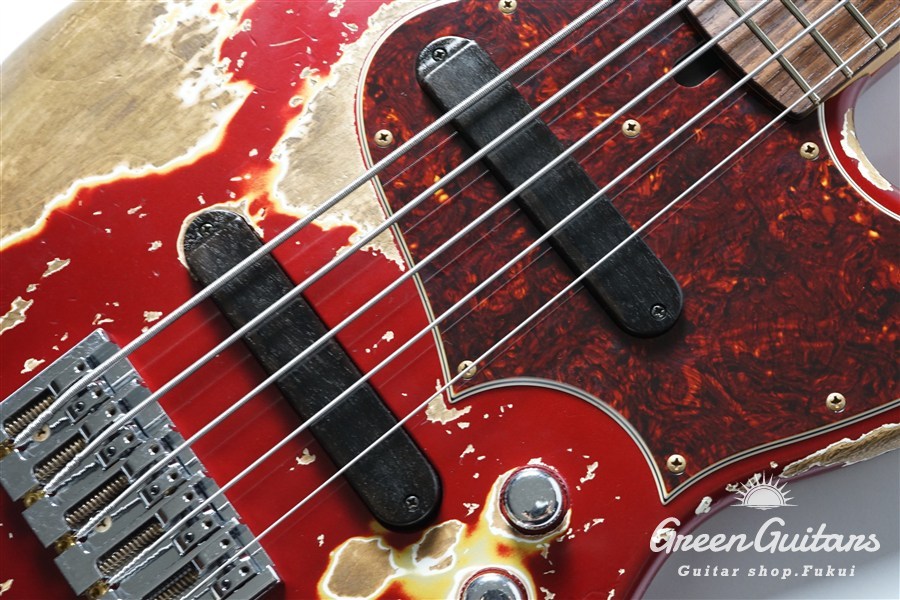 Xotic XJ-1T 5st - Dark Candy Apple Red / Super Heavy Aged / Alder
