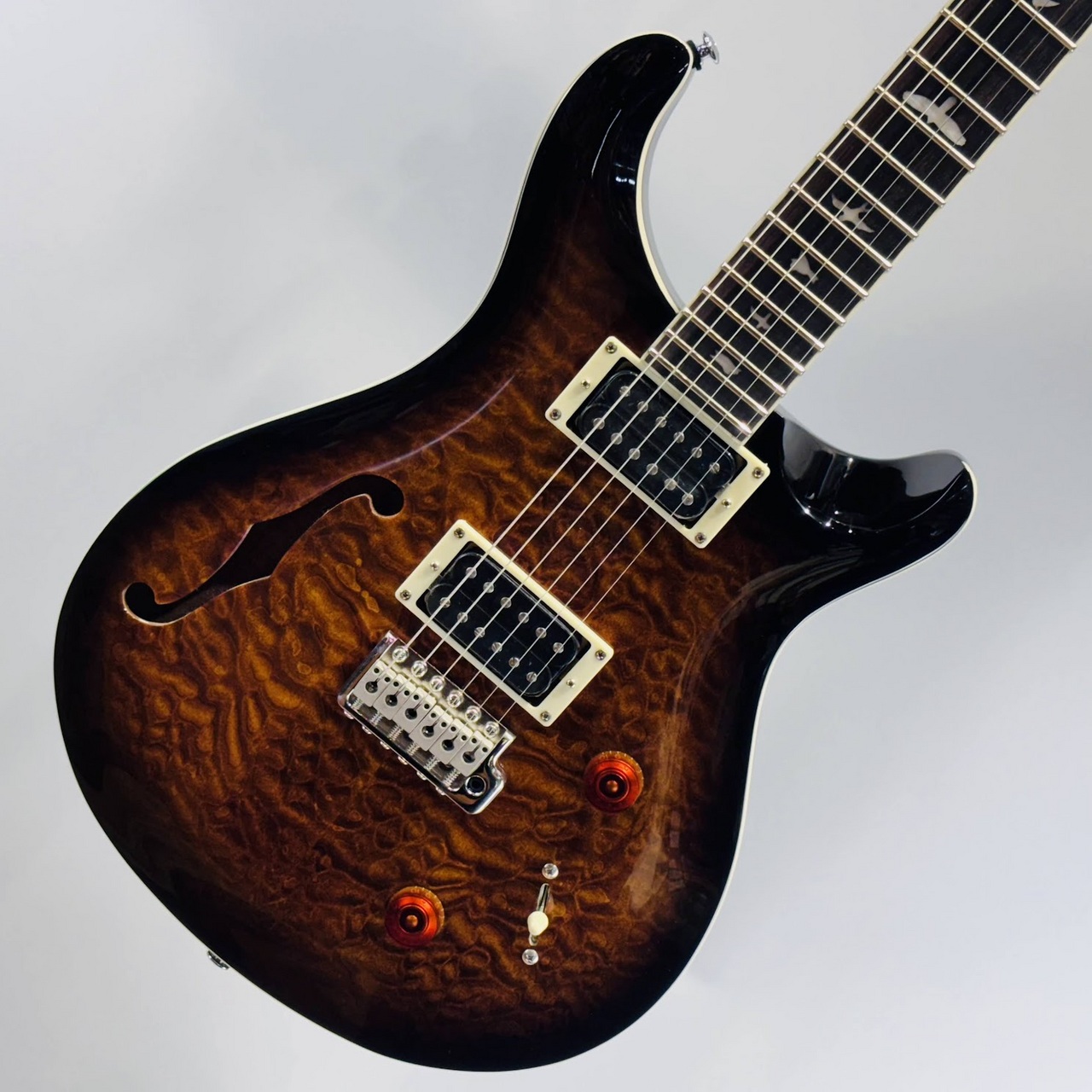 Paul Reed Smith(PRS) SE Custom 22 Semi-Hollow Quilt Black Gold