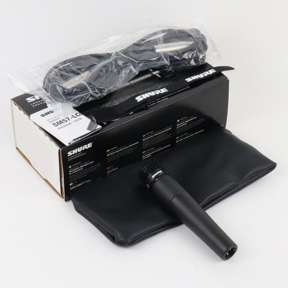 木*ル様 美品‼️ SHURE シュア SM57 ダイナミックマイク 付属品付き SHURE シュア / SM57 LC 【豪華3点セット！】 ダイナミック