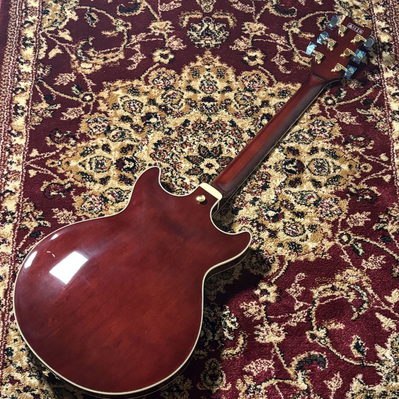 Ibanez AMH90QM TBL フルアコギター【現物写真／重量2.64kg】（新品