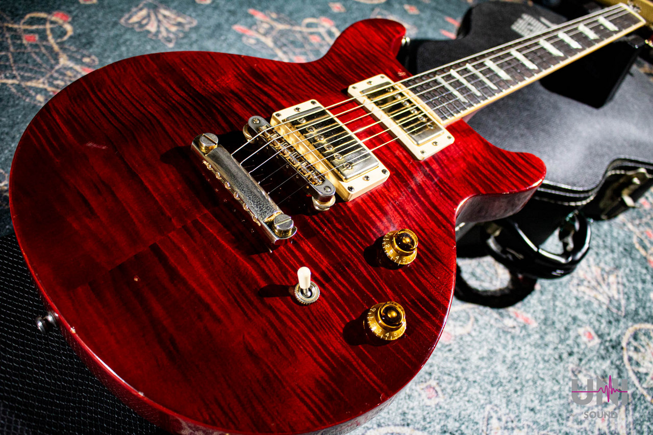 ギター Gibson LTD Les Paul Standard DC Plus GibsonLes Paul Standard DC Plus -Trans Red / Gold Hardware