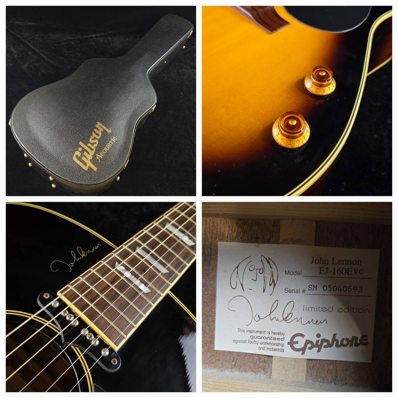 Epiphone John Lennon EJ-160E - Vintage Cherry【現物画像】（中古