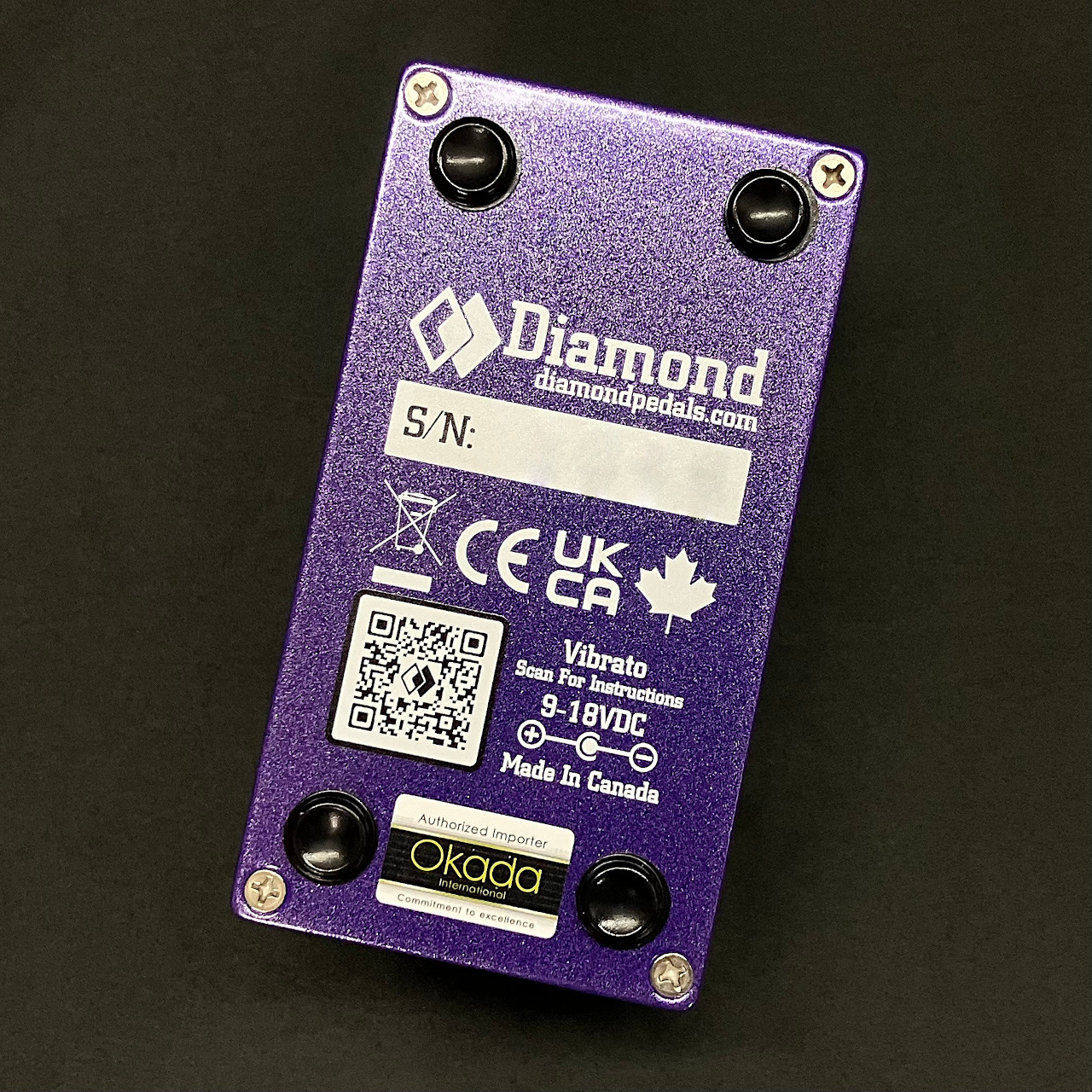 DIAMOND Guitar Pedals VIBRATO【ダイヤモンドペダルズ/ヴィブラート