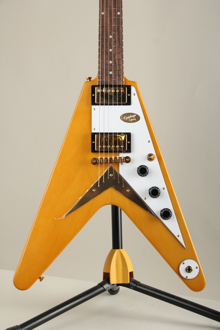 Epiphone 1958 Korina Flying V Aged Natural【S/N  24011526036】（新品/送料無料）【楽器検索デジマート】