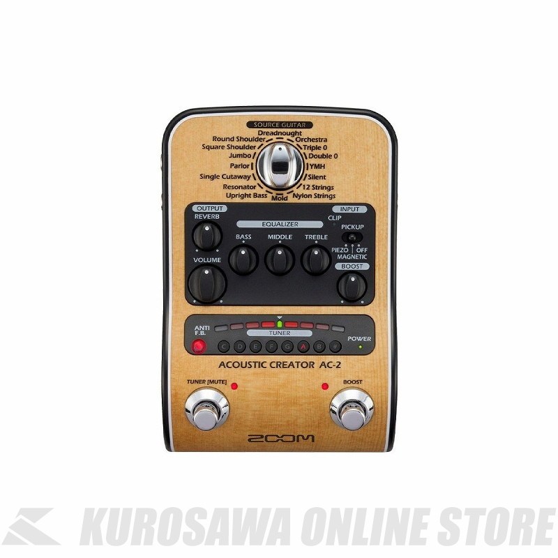 ZOOM AC-2 ギターエフェクター 楽天市場】ZOOM AC-2 マルチエフェクター : マークスミュージック楽天