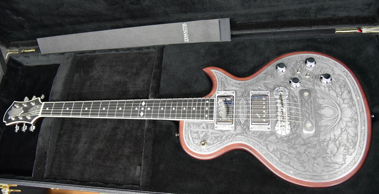 Zemaitis THE PORTRAIT Metal Front HISASHI Signature Model Natural