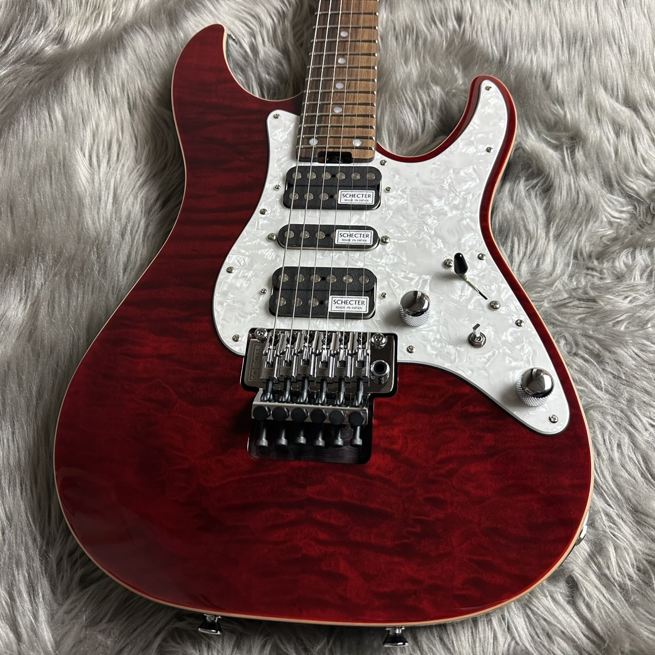 SCHECTER SD-2-24-AL -See-Thru Red/Rosewood【現物画像】【最大36回