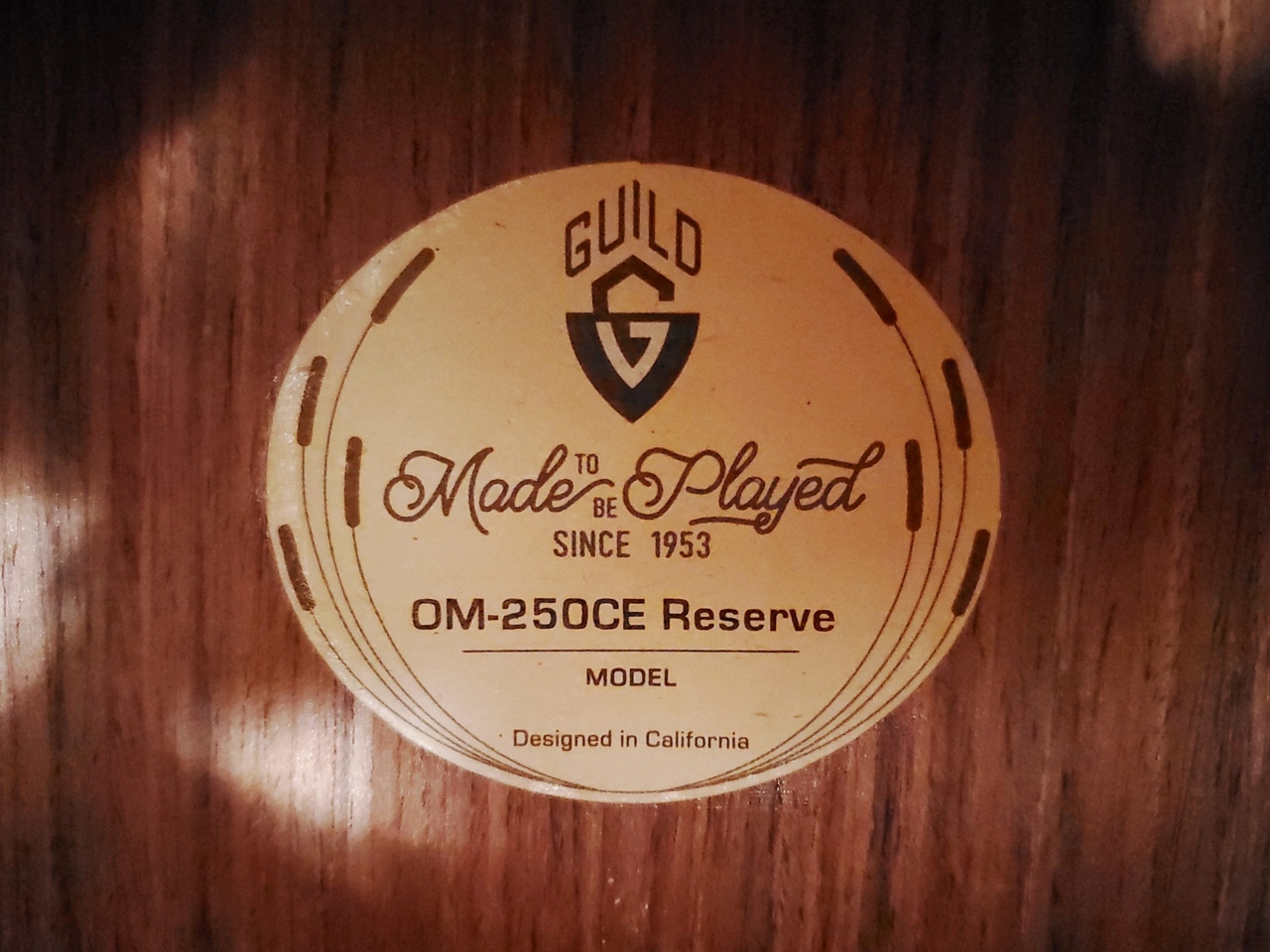 GUILD OM-250CE RESERVE Natural（新品特価） キャンペーン対象商品