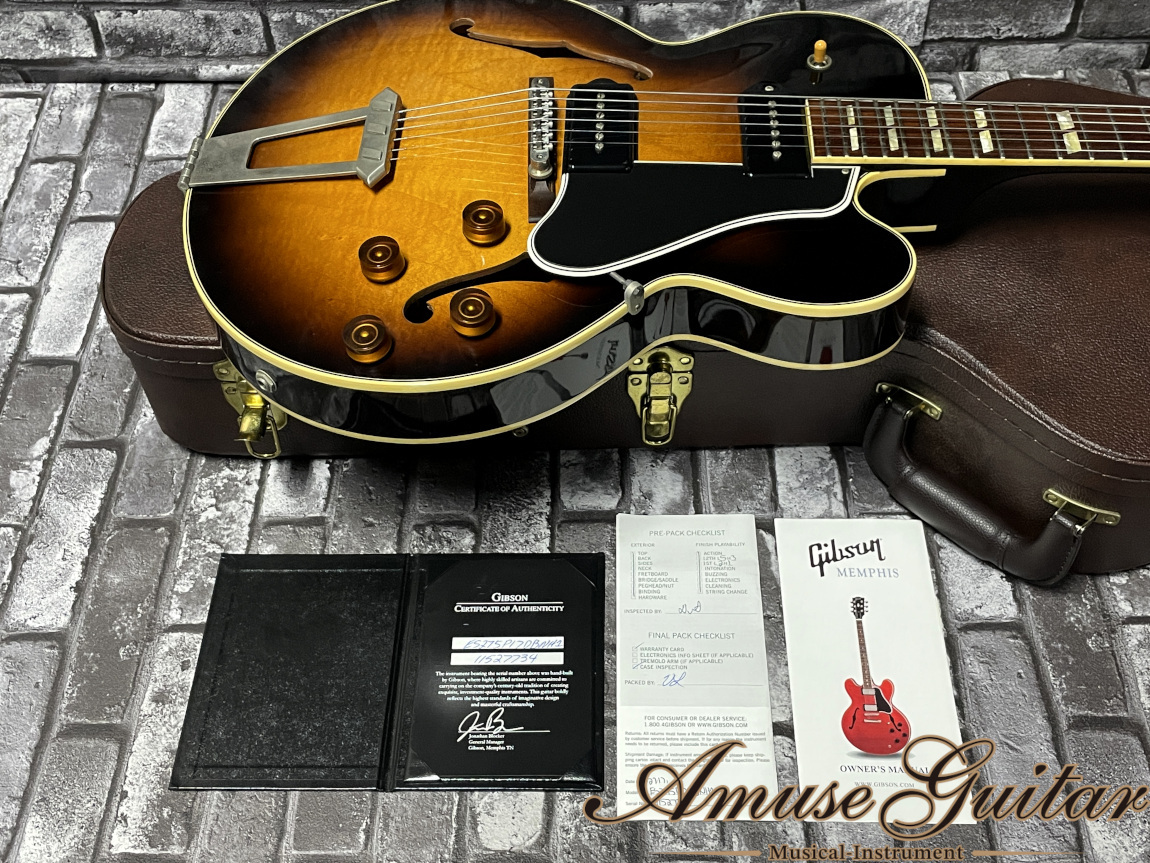 Gibson Memphis 2017 Limited Run ES-275 P-90 VOS # Dark Burst【Only a few are  produced】 w/OHC 2.86kg （中古）【楽器検索デジマート】