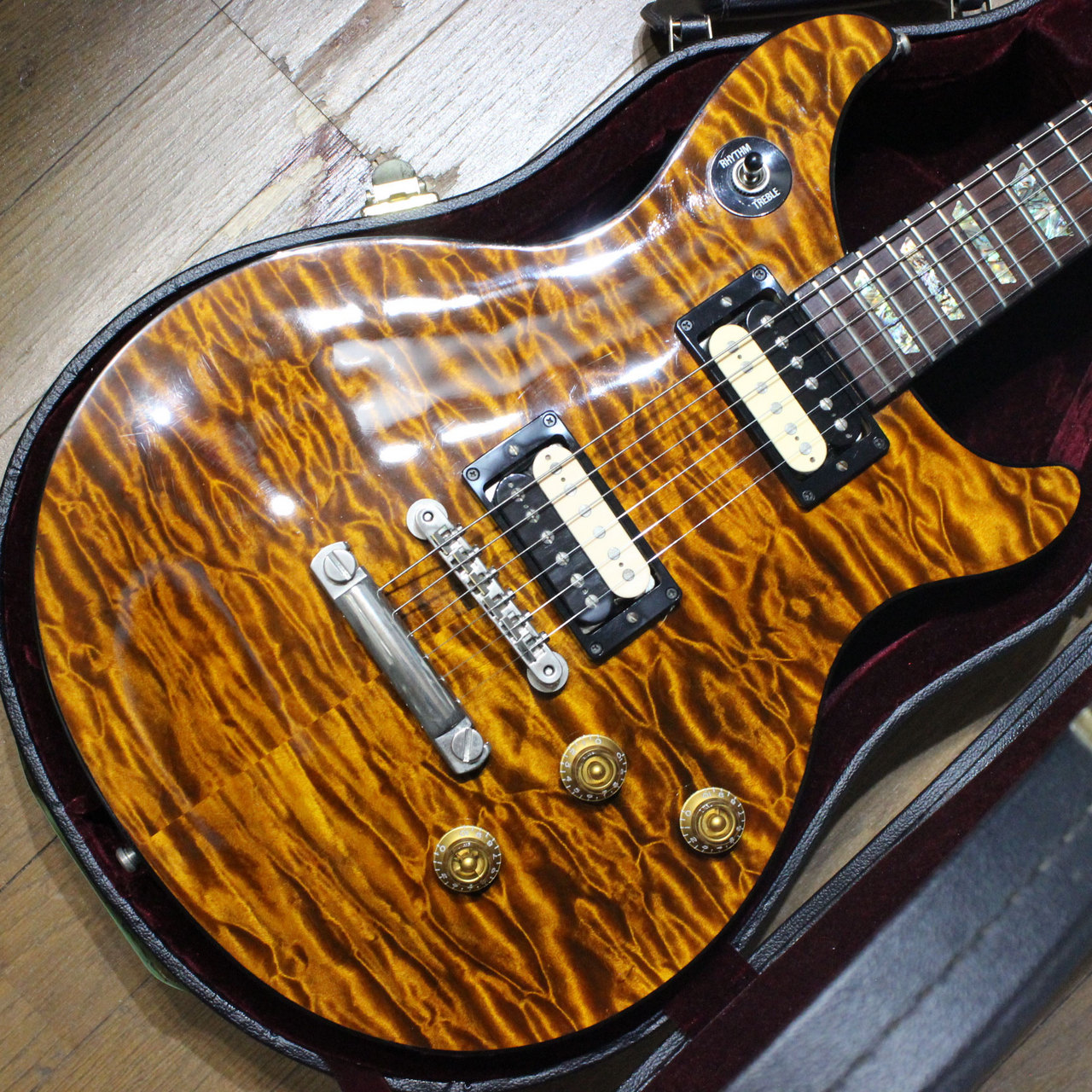 Gibson Custom Shop Tak Matsumoto DC Quilt Brown Burst 2nd