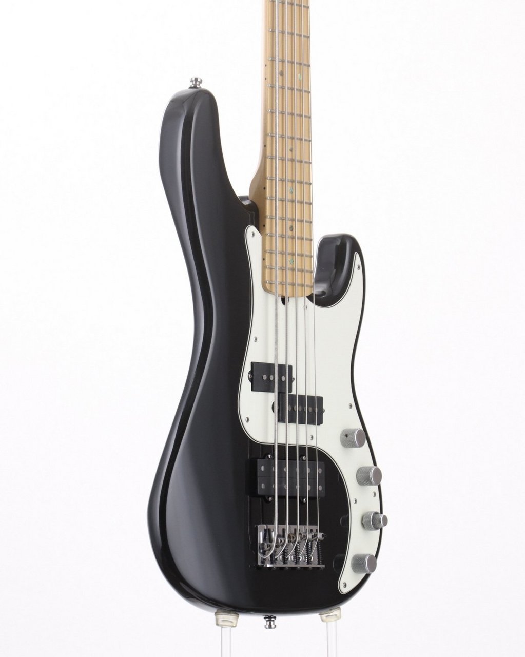メンテ済Fender1975Precision Bass 3.9Kg Black Fender American Deluxe Precision Bass V PH Black 【新宿店】（中古
