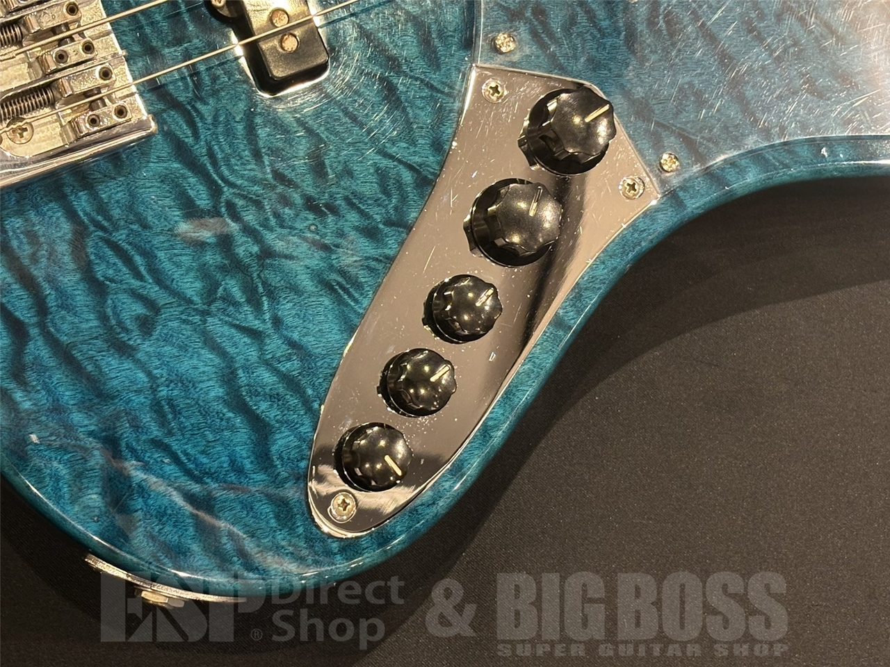 ESP AMAZE-CTM-SL5 QM / See Thru Blue（中古/送料無料）【楽器検索