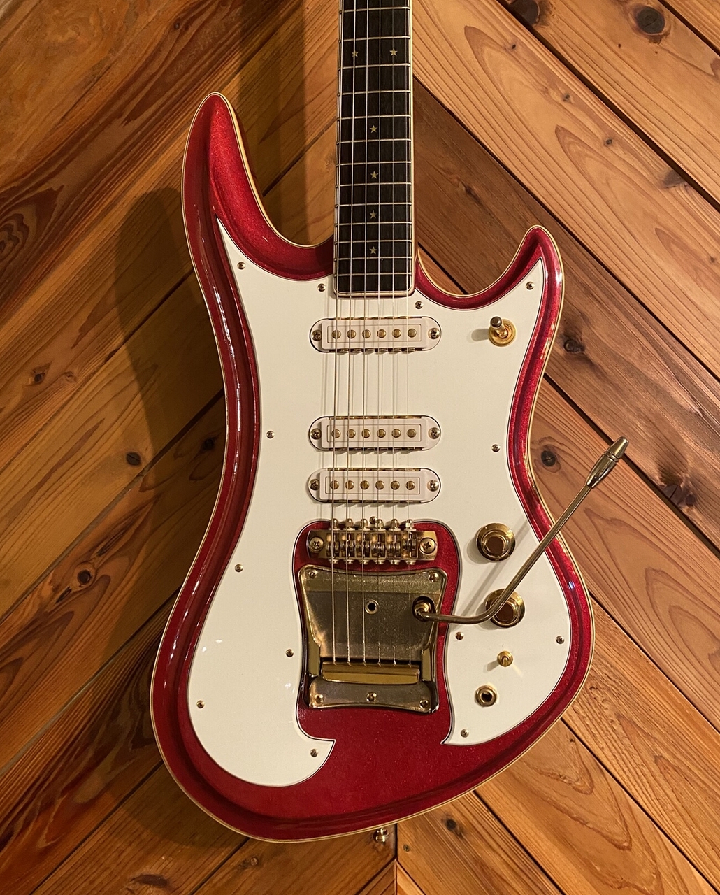 Guyatone SHARP FIVE LG-1200 METALLIC RED（ビンテージ）【楽器検索