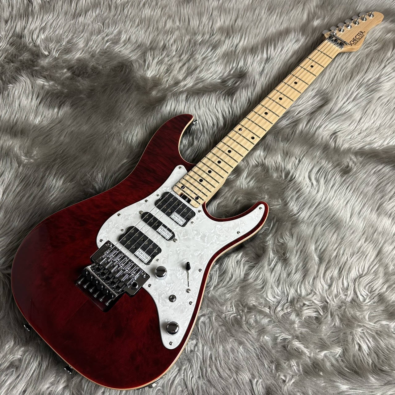 SCHECTER SD-2-24-AL -See-Thru Red/Maple【現物画像】【最大36回分割