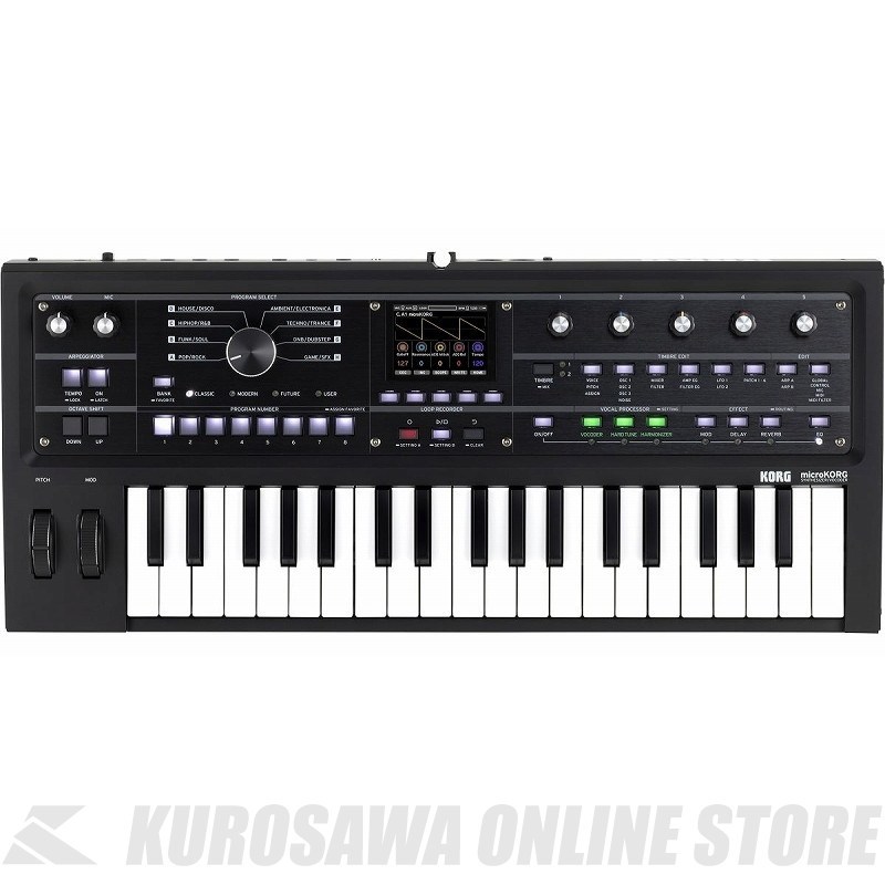 KORG microKORG2 SYNTHESIZER/VOCODER MBK (Metallic Black)【箱ボロ