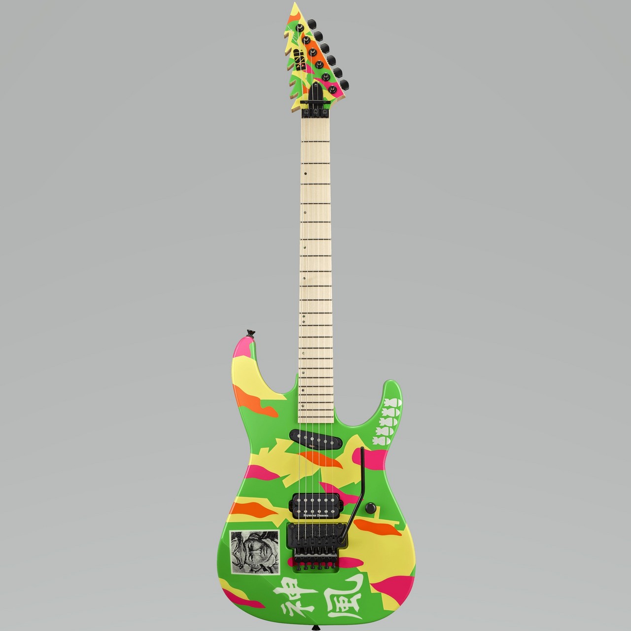 ESP KAMIKAZE-4 / Neon Green w/Kamikaze Graphic（新品/送料無料