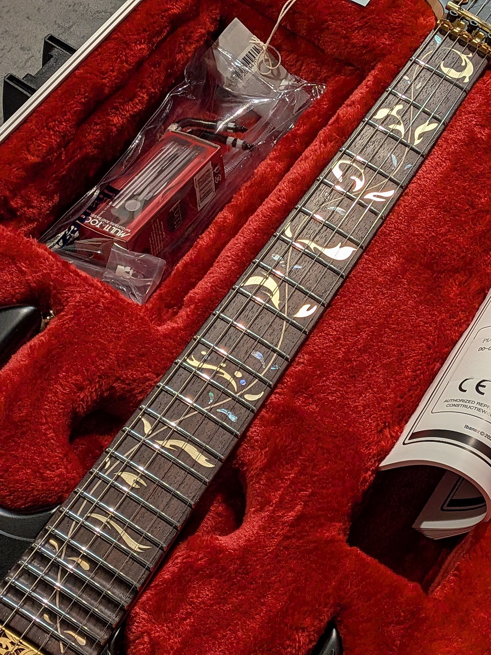Ibanez 【역사상 가장 아름다운 "검정"】PIA3761 "Paradise in Art" Onyx Black #F2624470【3.69kg】 사진 10