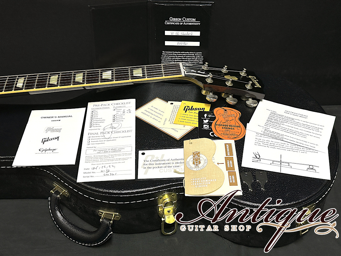 Gibson Custom Shop 1961 SG Standard 2022 Oxblood /Black Rosewood