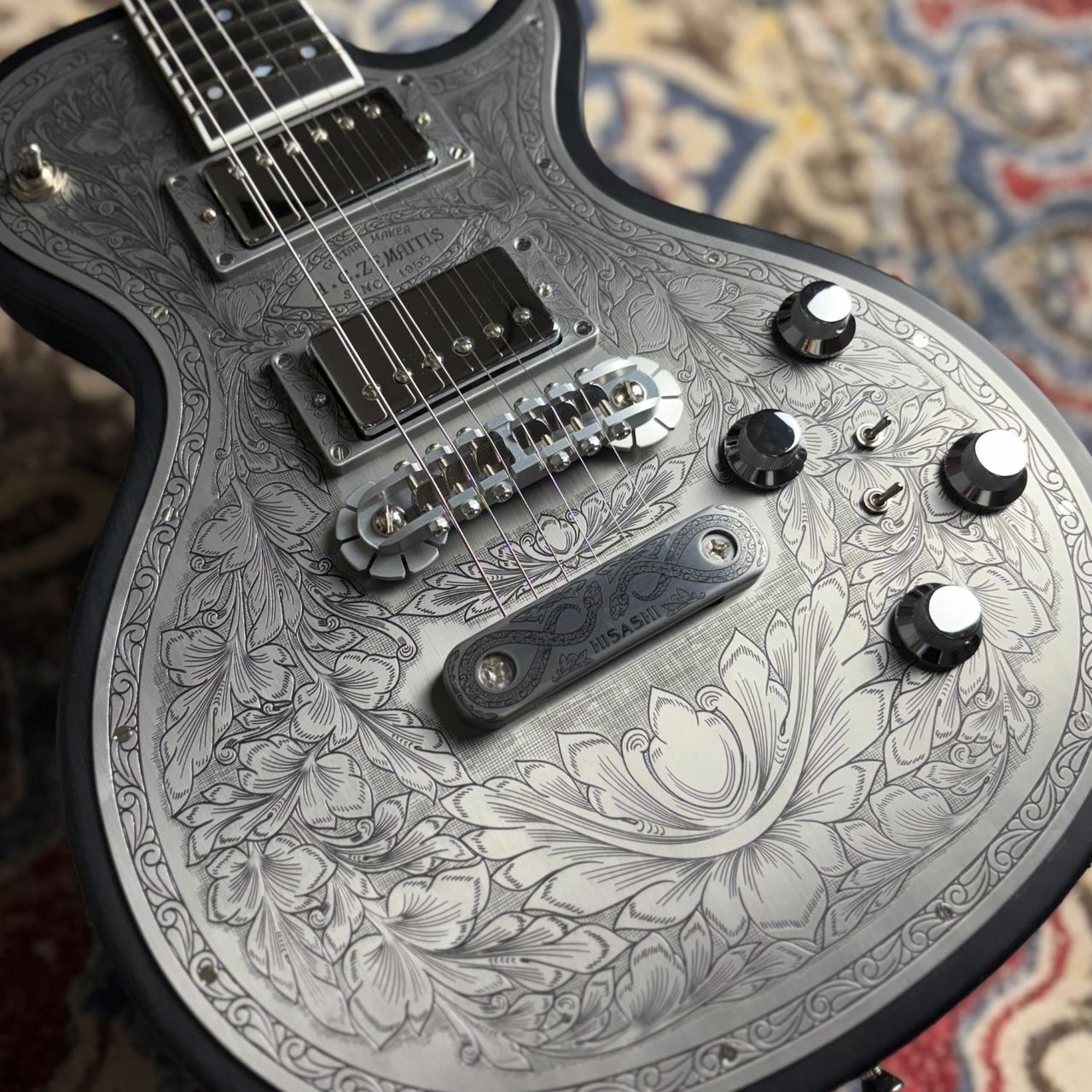 Zemaitis The Portrait Metal Front Hisashi Signature Model Black