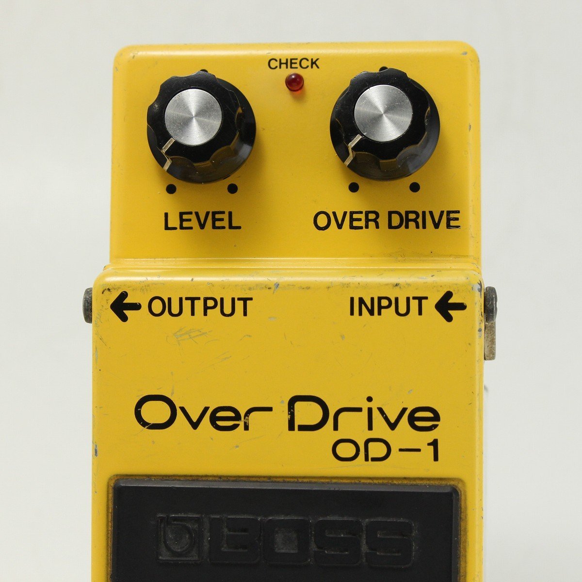 BOSS OD-１1982年製NEC C4558Cオぺアンプ搭載 BOSS (ボス) ギターエフェクター 黒ネジ仕様 オペアンプ：NEC