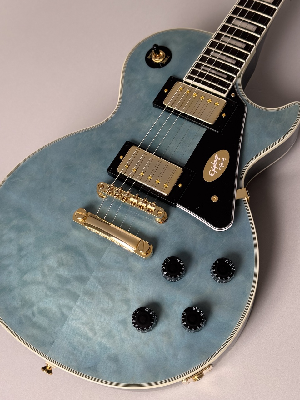 Epiphone Les Paul Custom Quilt /Ocean Blue #25021528303