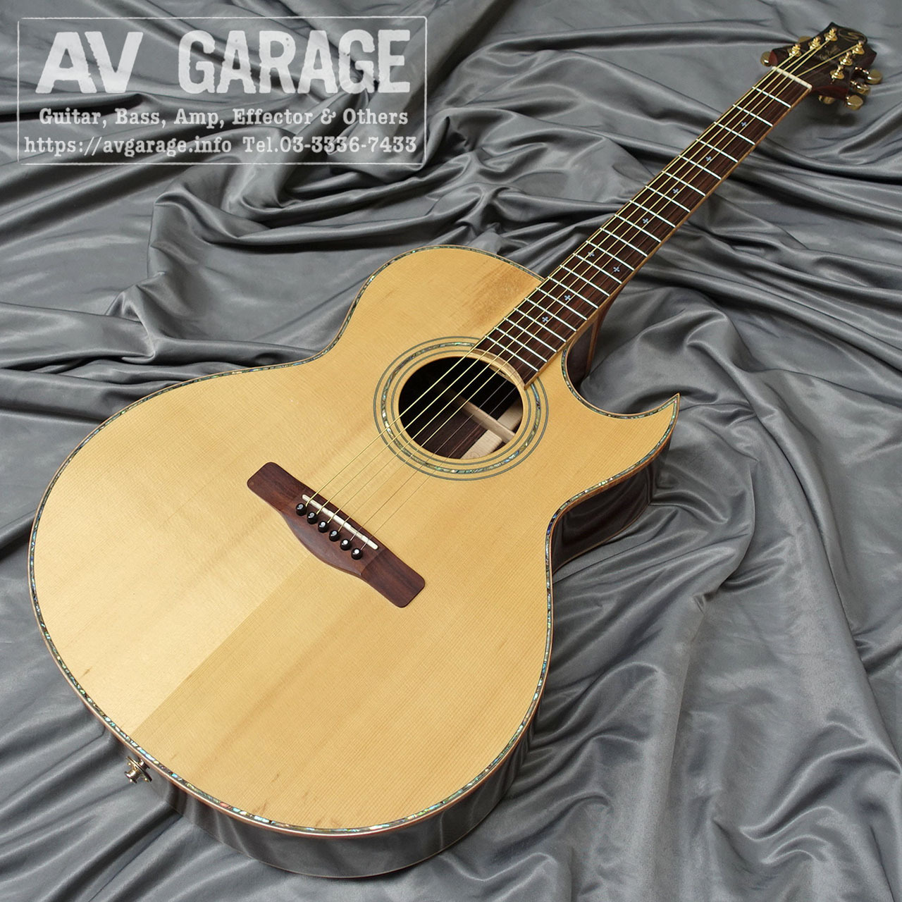 【極美品】Greg Bennett AV-5 エレキギター スポルテッドメイプル gregbennett (3).jpg