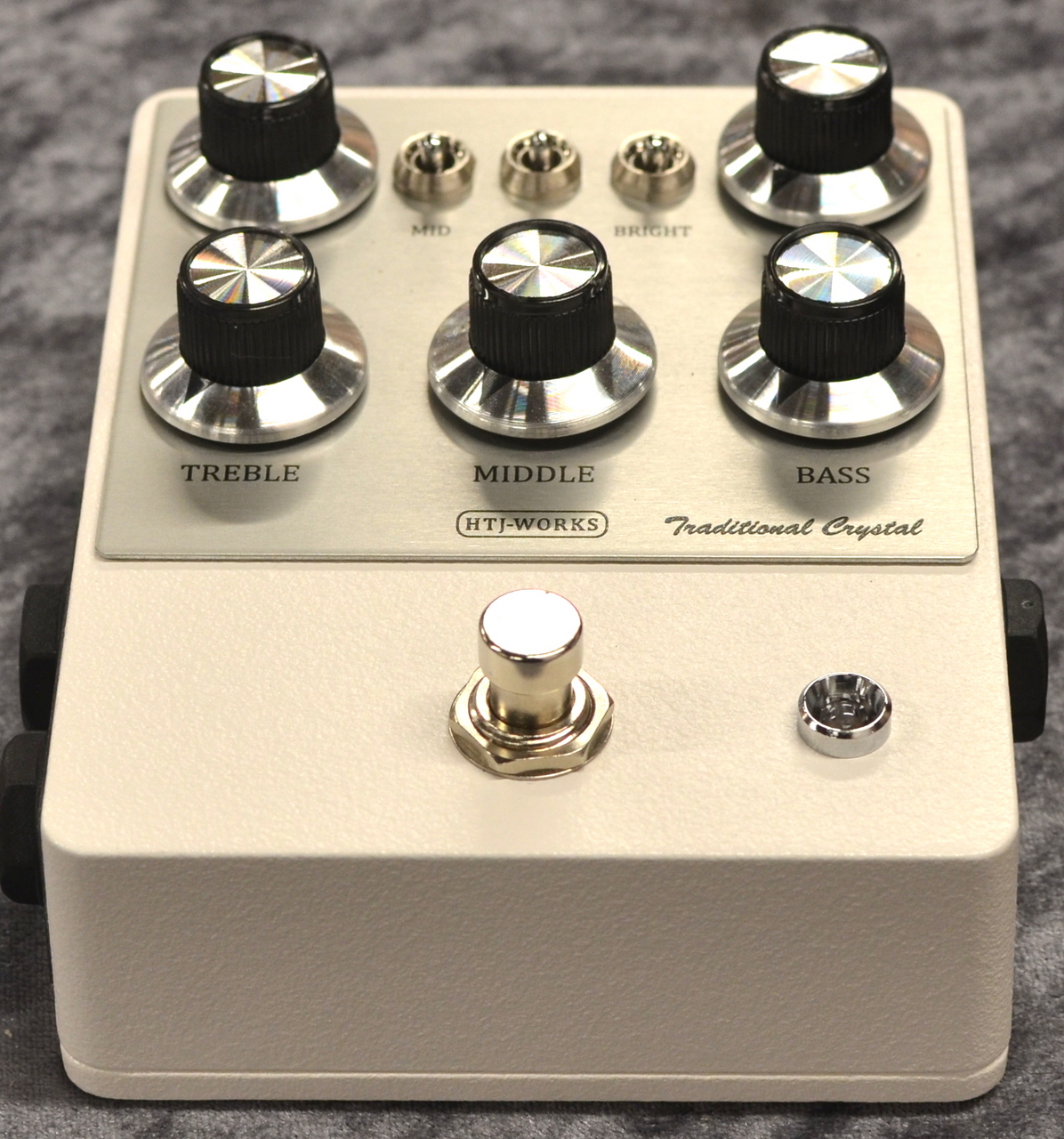 HTJ-WORKS Traditional Crystal Silver Top Silver Hat Knob Type