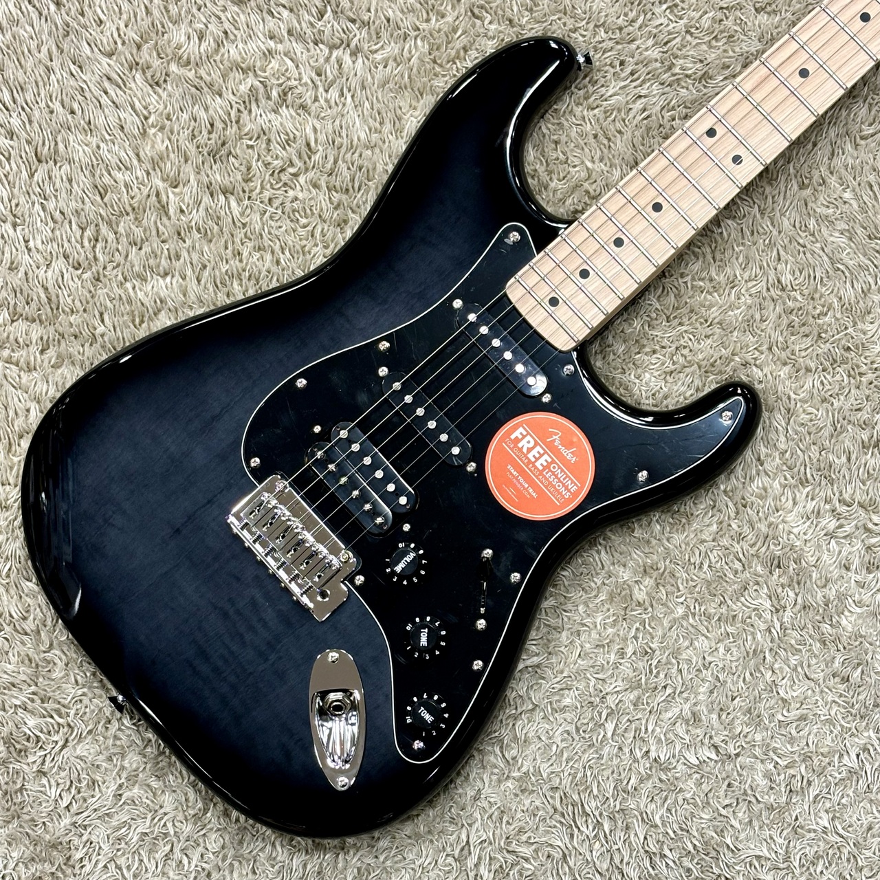 Squier by Fender Affinity Stratocaster FMT HSS Maple BPG Black 