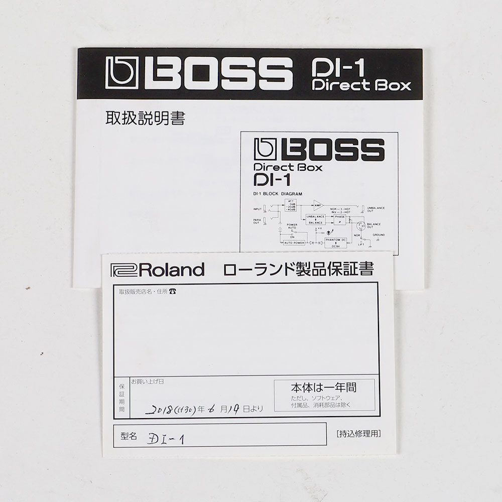 BOSS 【中古】 ダイレクトボックス DIボックス BOSS DI-1 Direct Box