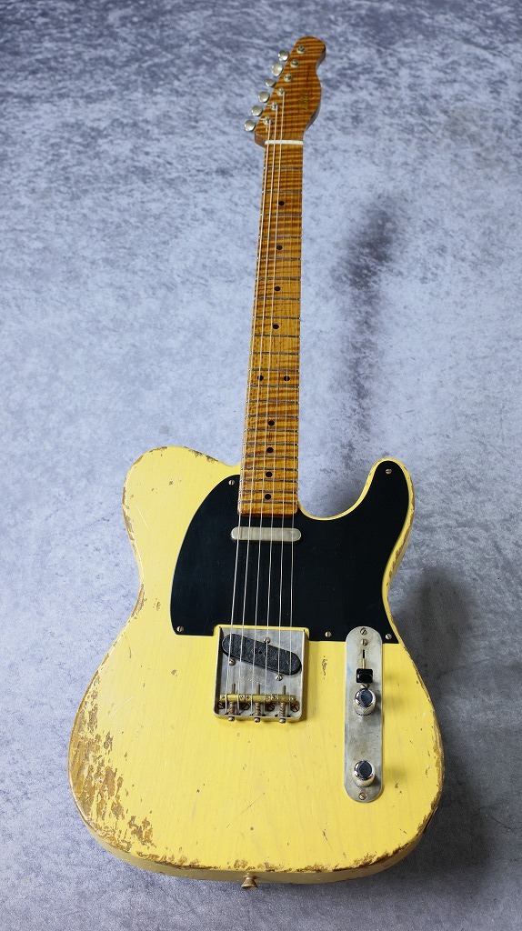 Xotic XTC-1 5A Flame Maple Neck Heavy Aged ~Butterscotch Blonde