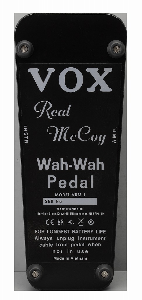 VOX VRM-1 Real McCoy Wah ボックス ヴォックス ワウペダル【WEBSHOP