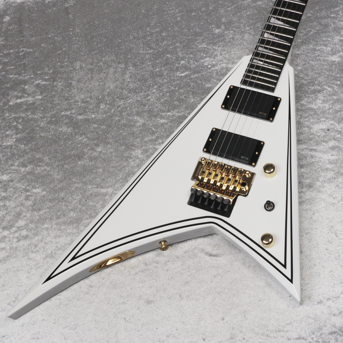 Jackson MJ Series Rhoads RR24MG Ebony Fingerboard White with Black Pinstripes【新宿店】