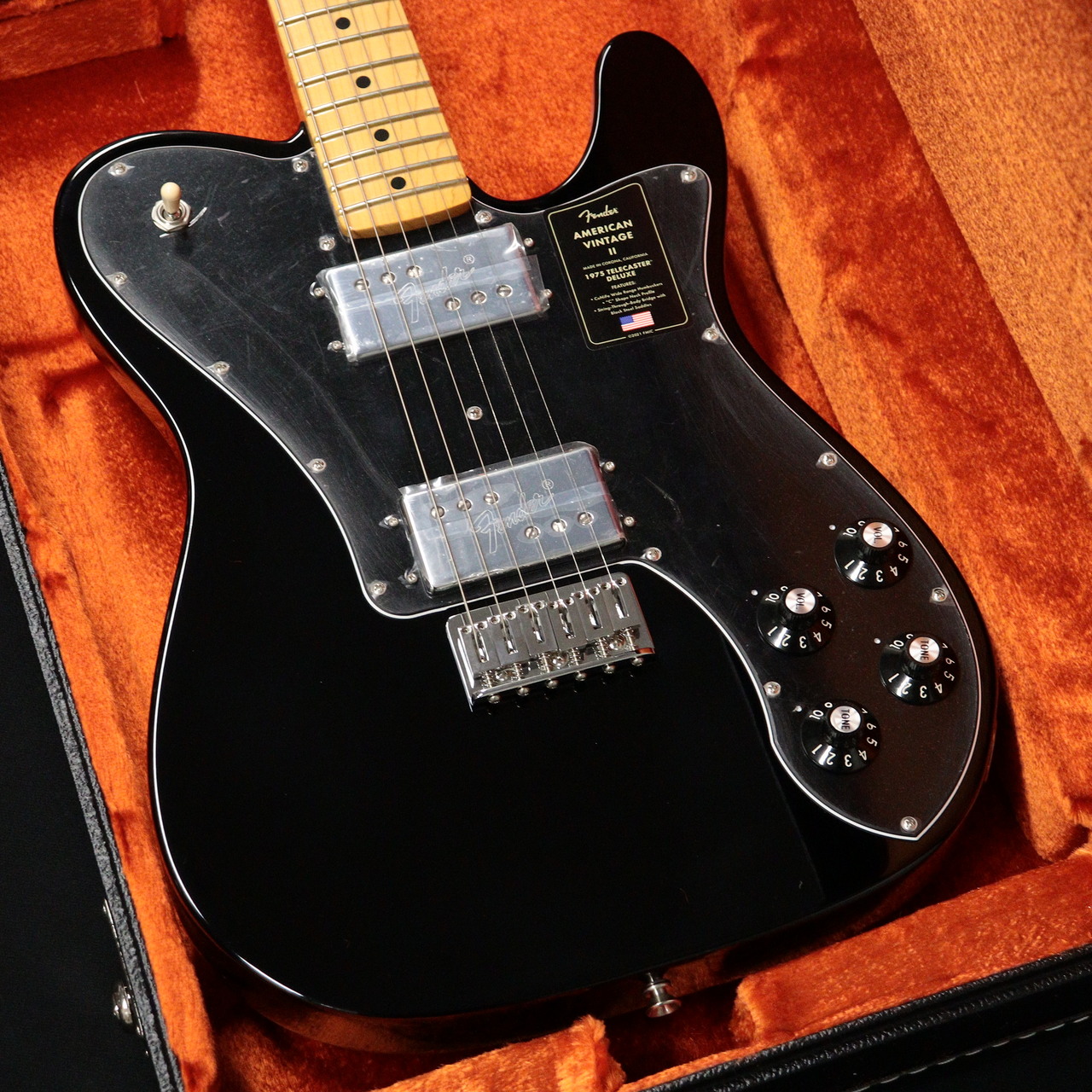 Fender AMERICAN VINTAGE II 1975 TELECASTER DELUXE Black （新品
