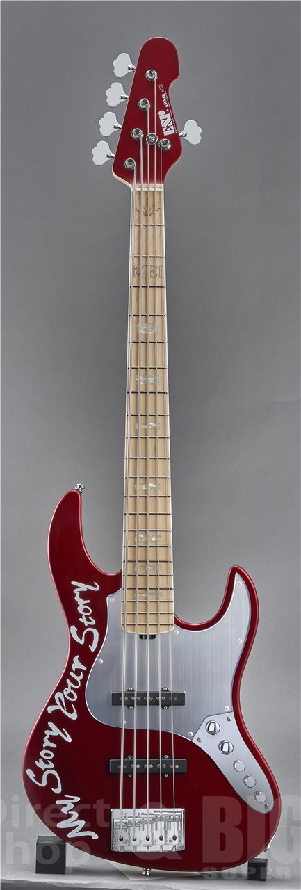 ESP AMAZE 5弦エレキベース オーダーモデル レッドラメ ESP AMAZE-AS-5 MEI Custom【Metallic Red Satin】（新品/送料無料