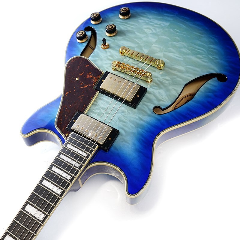 Ibanez AM93QM-JBB　セミアコ Ibanez AM93QM JBB (Jet Blue Burst) セミアコギター