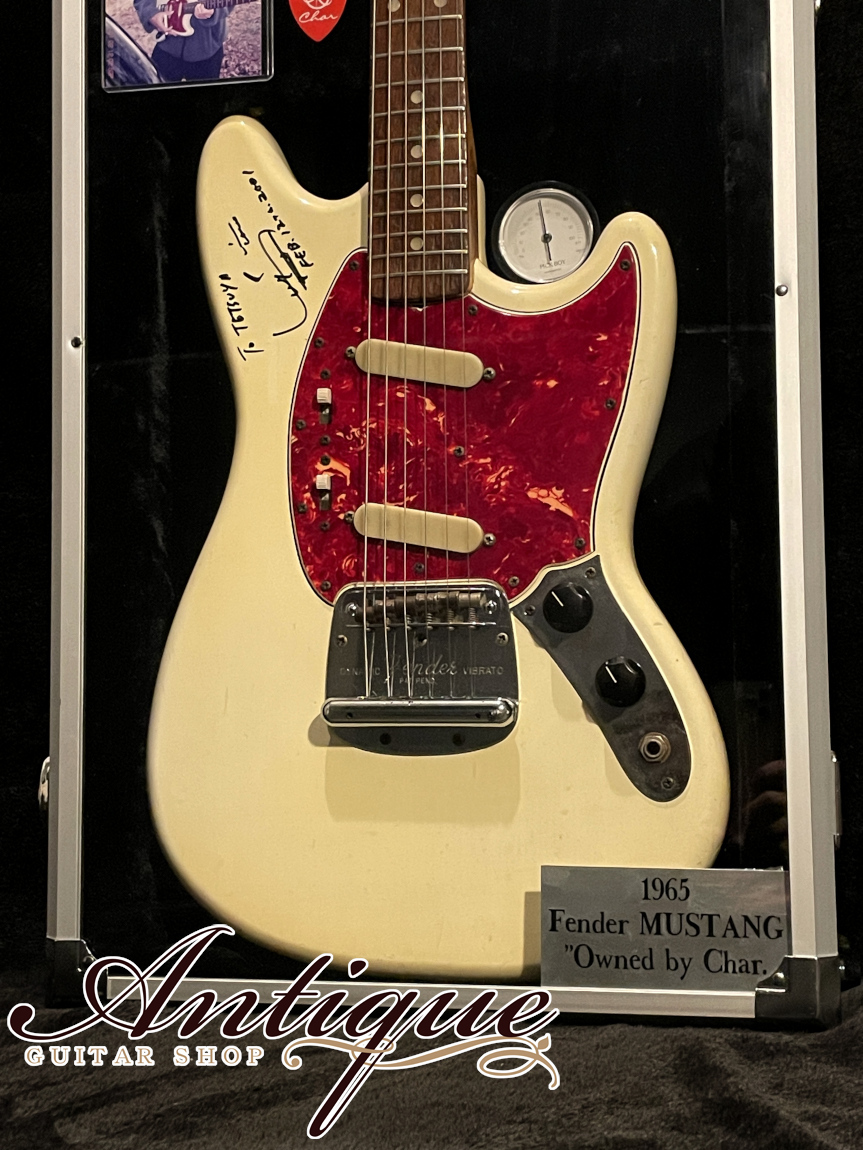 Fender Mustang 1965年製 White Slab Body /Signed by Char /Round 