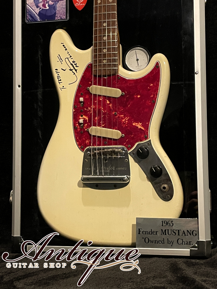 Fender Mustang 1965年製 White Slab Body /Signed by Char /Round