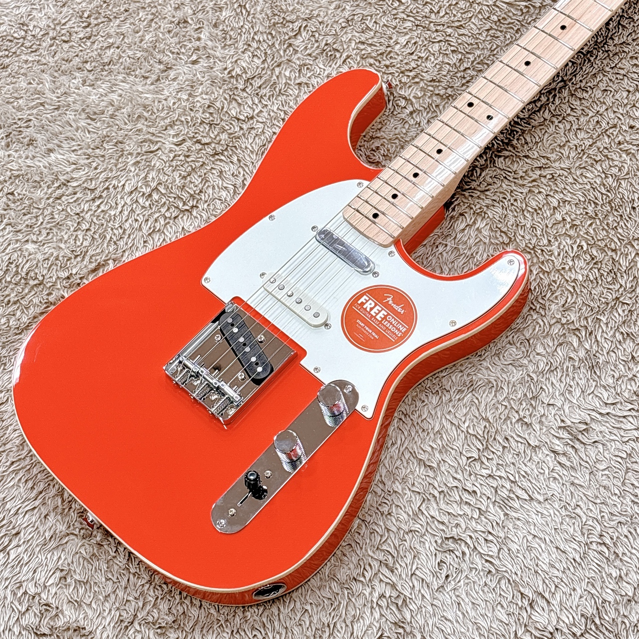 テレキャスターボディ⑰フェスタレッド バインディングカスタム仕様