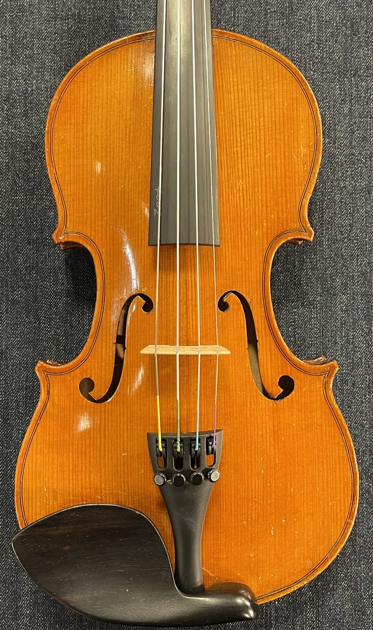 Old French Violin Stradivari Label 1/2 Violin【本体のみ】