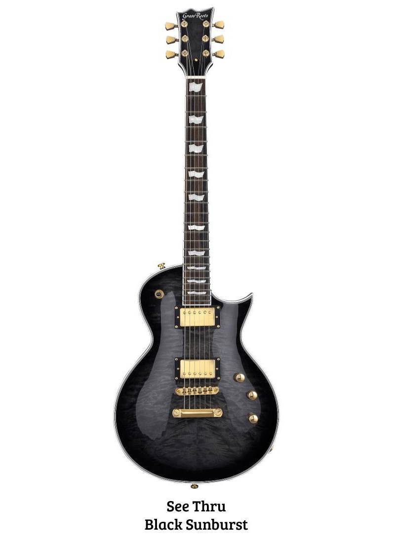 GrassRoots G-EC CTM QM ~See Thru Black Sunburst~【オンラインストア限定】