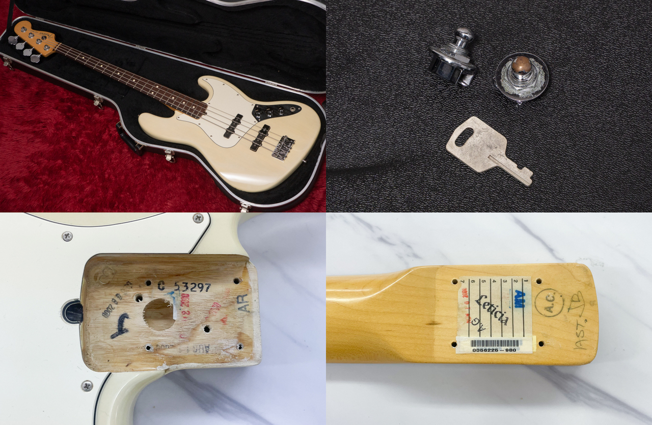 Fender American Standard Jazz Bass Ash White Blonde/R 2000