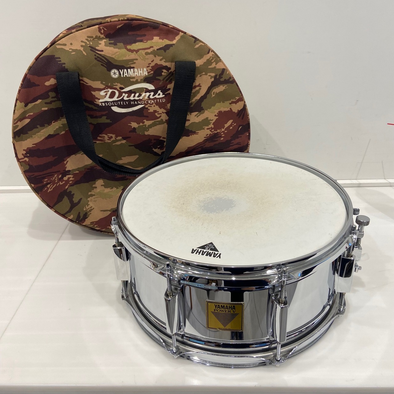 YAMAHA POWER V スチールスネア 14”×6.5” 80s～90s イングランド