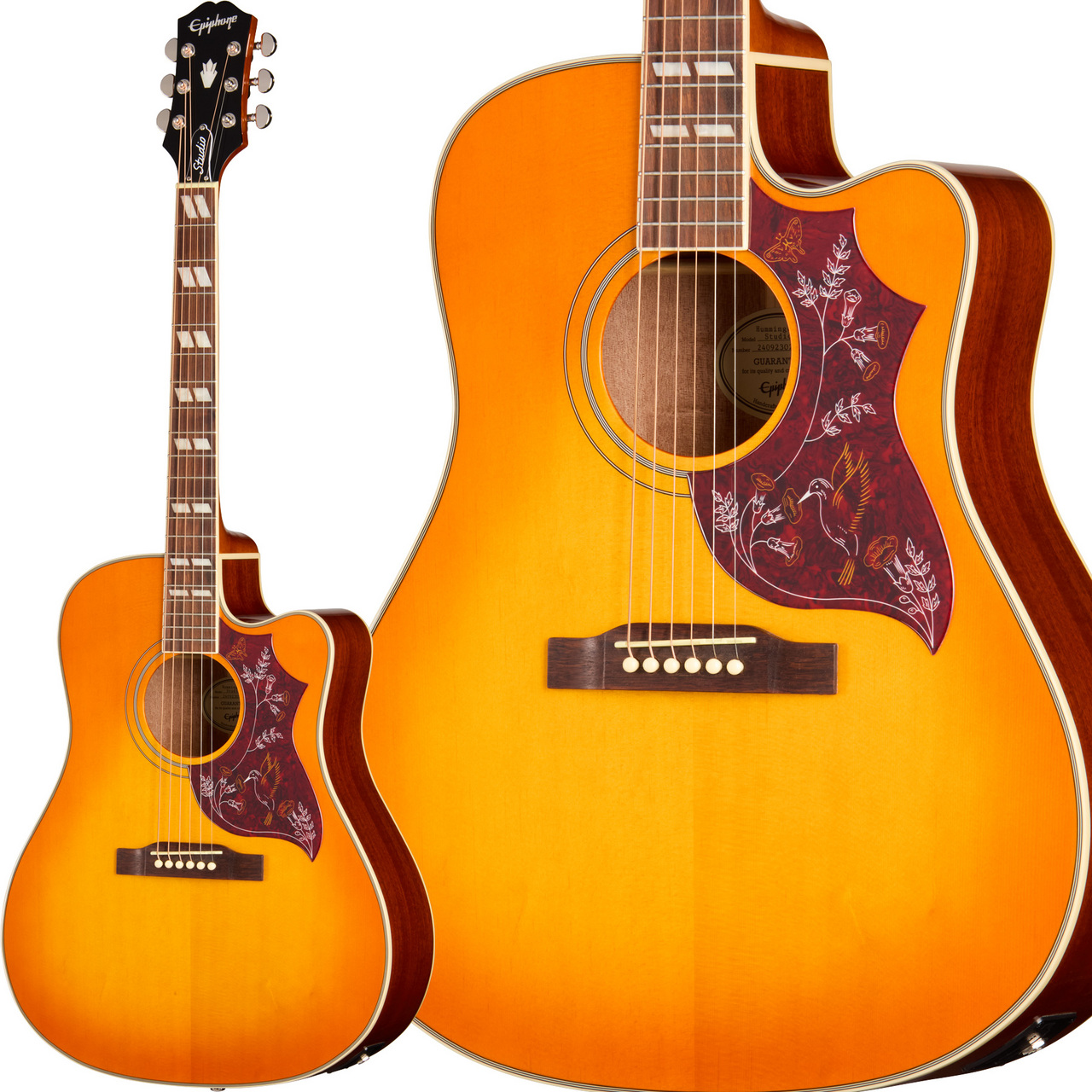 Epiphone Hummingbird Studio EC Heritage Cherry Sunburst エレアコ