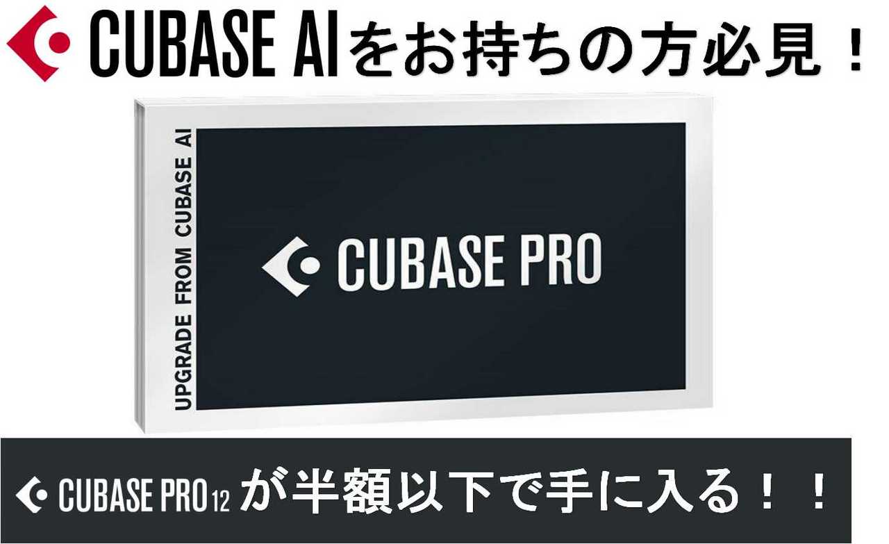 Steinberg  Cubase Pro アップグレード版 from [Cubase AI] 最新バージョン 12【即納可!】