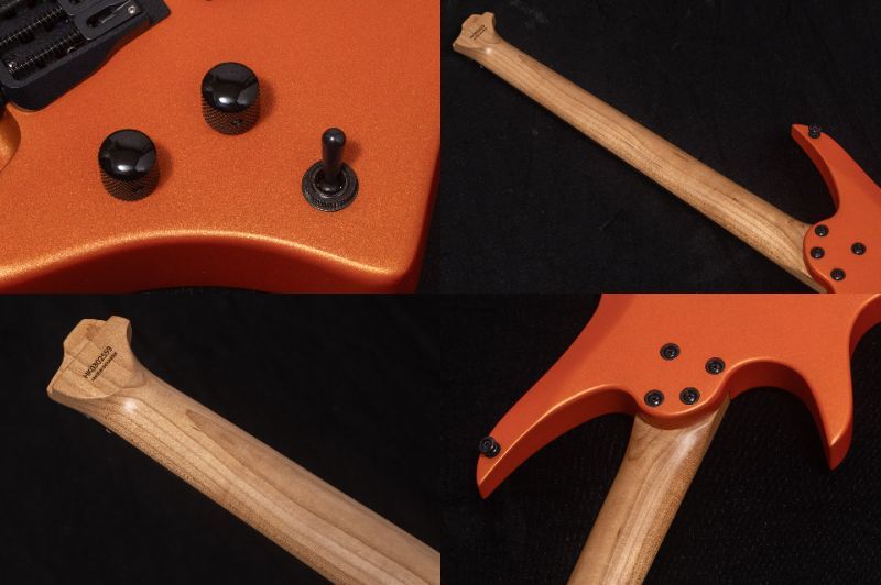 HEX Guitars N400 Metallic Coral Orange（新品/送料無料）【楽器検索